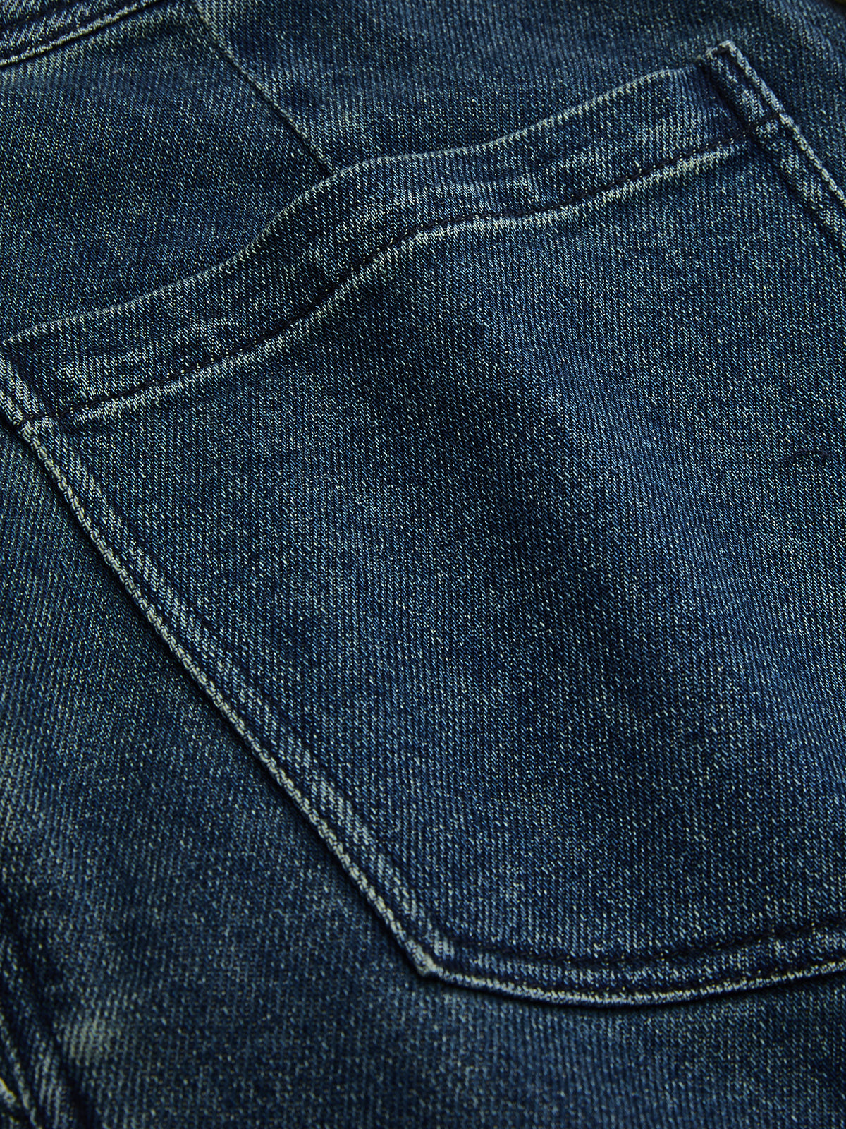 High-Waist Wide-Leg Denim Pants