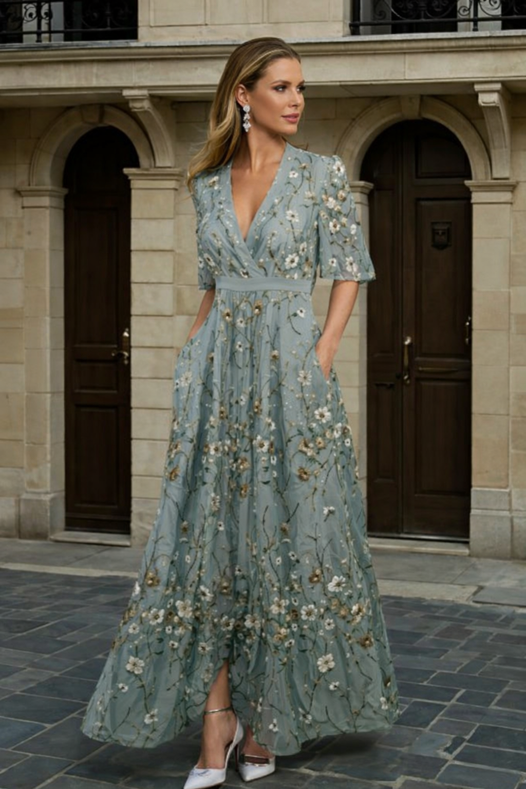 Elowira Boho V-Neck Dress
