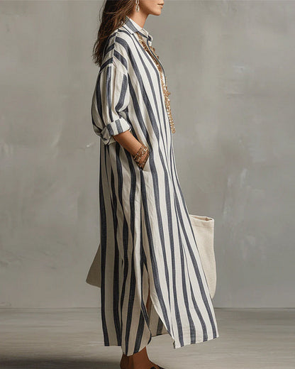 Elira Lapel A-Line Dress
