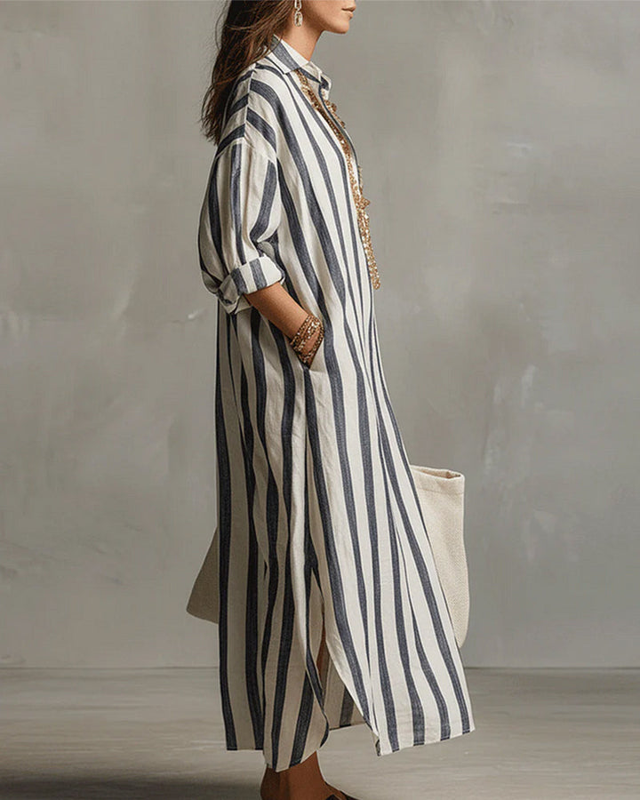 Elira Lapel A-Line Dress