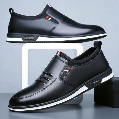 LIAM LEATHER SLIP-ON SNEAKERS