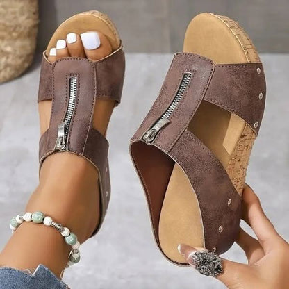 ARIA ZIP-UP ORTHOPEDIC SANDALS