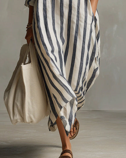 Elira Lapel A-Line Dress