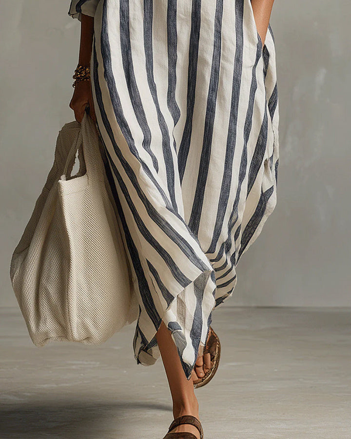 Elira Lapel A-Line Dress