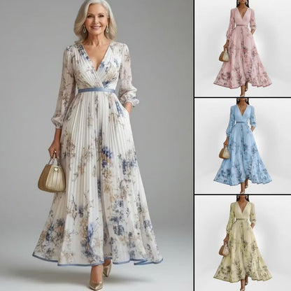 Alessira Long Sleeve Elegance Maxi Dress