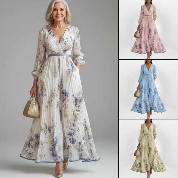 Alessira Long Sleeve Elegance Maxi Dress