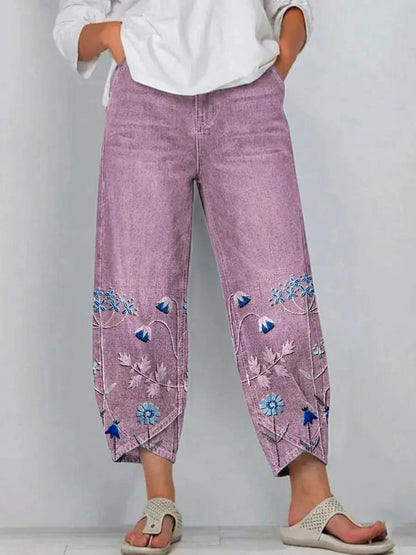 NORABELLE ARTISAN LINEN PANTS