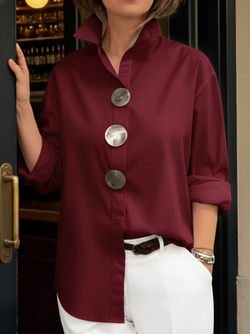 VERA ELEGANT COLLAR BLOUSE