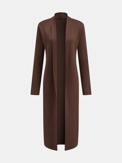 Three-Piece Knit Turtleneck Top Cardigan Pants Set