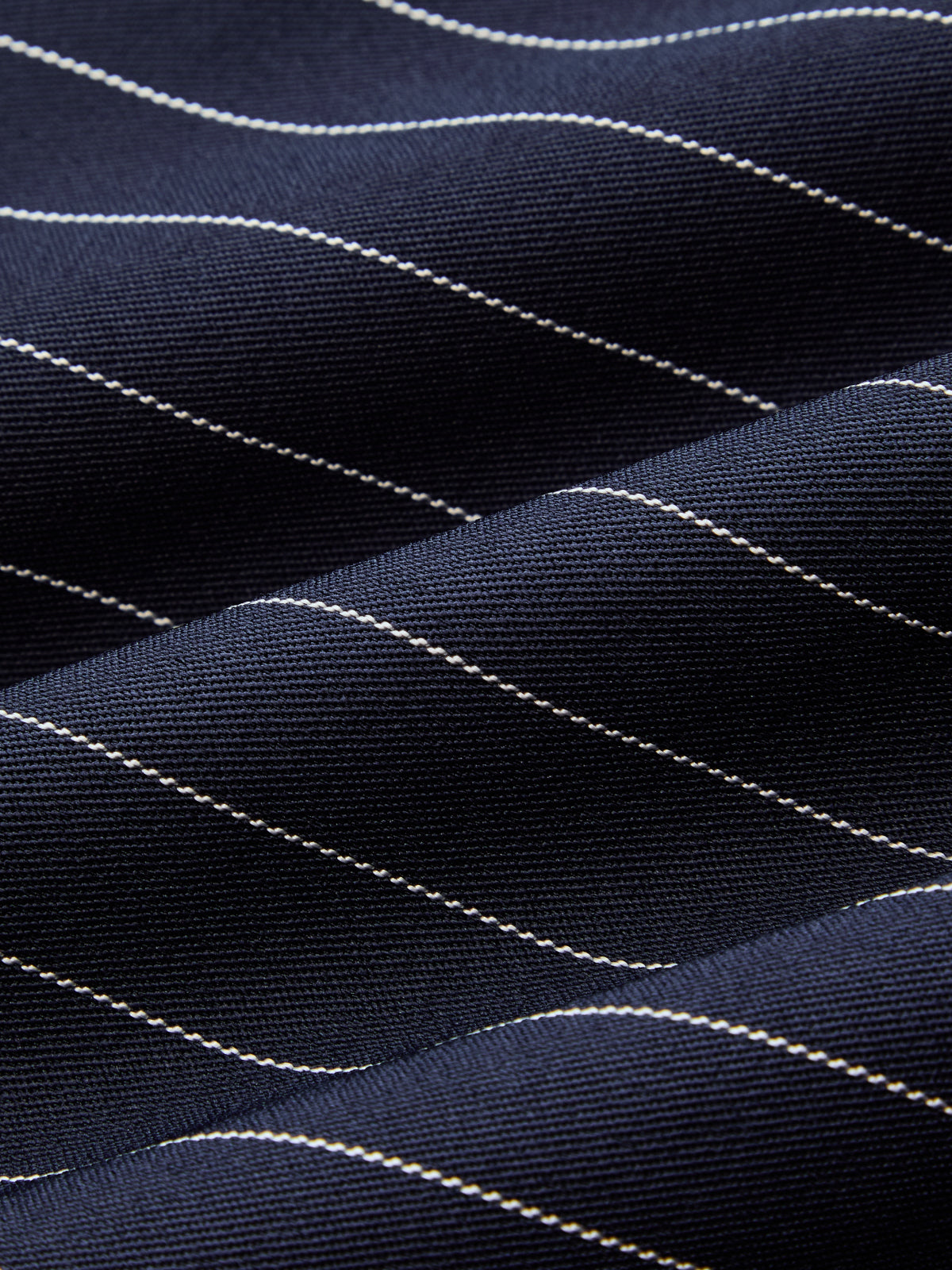 Wrap Overlay Pinstripe Wide Leg Pants
