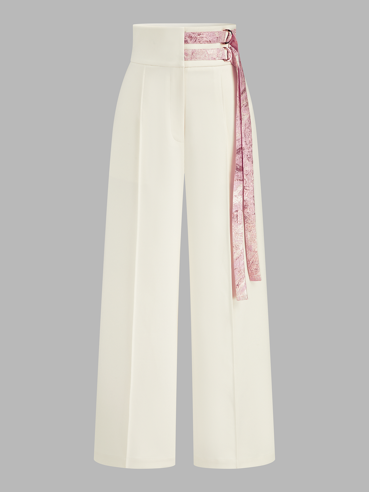 Sleeveless Jacquard Crop Top & Pants Set