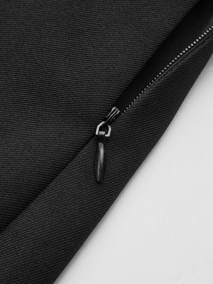 Wavy Trim Wrap Mini Skirt