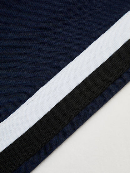 Side Stripe Drawstring Straight Leg Sweatpants