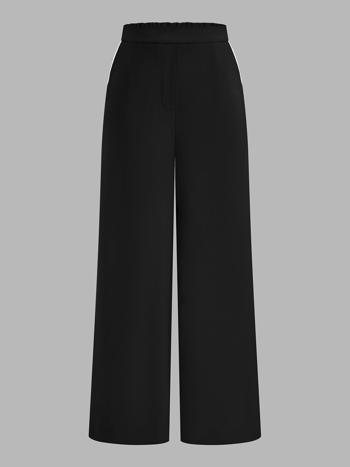 Contrast Piping Two Piece Pants Set