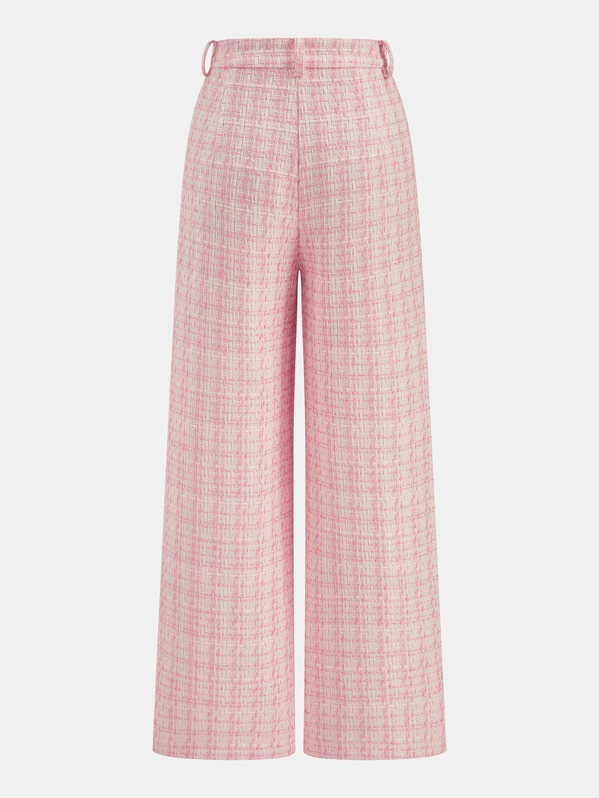 Textured Check Two Piece Pants Set
