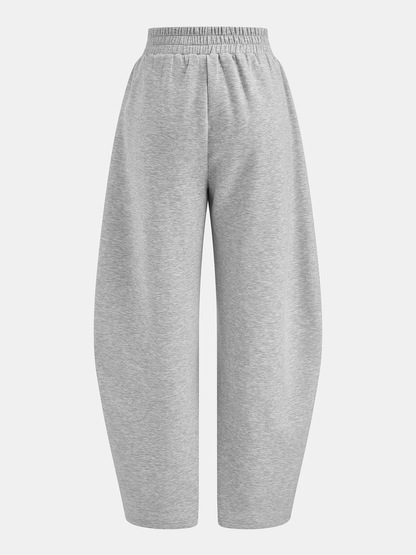 Elastic Crossover Waist Barrel Sweatpants