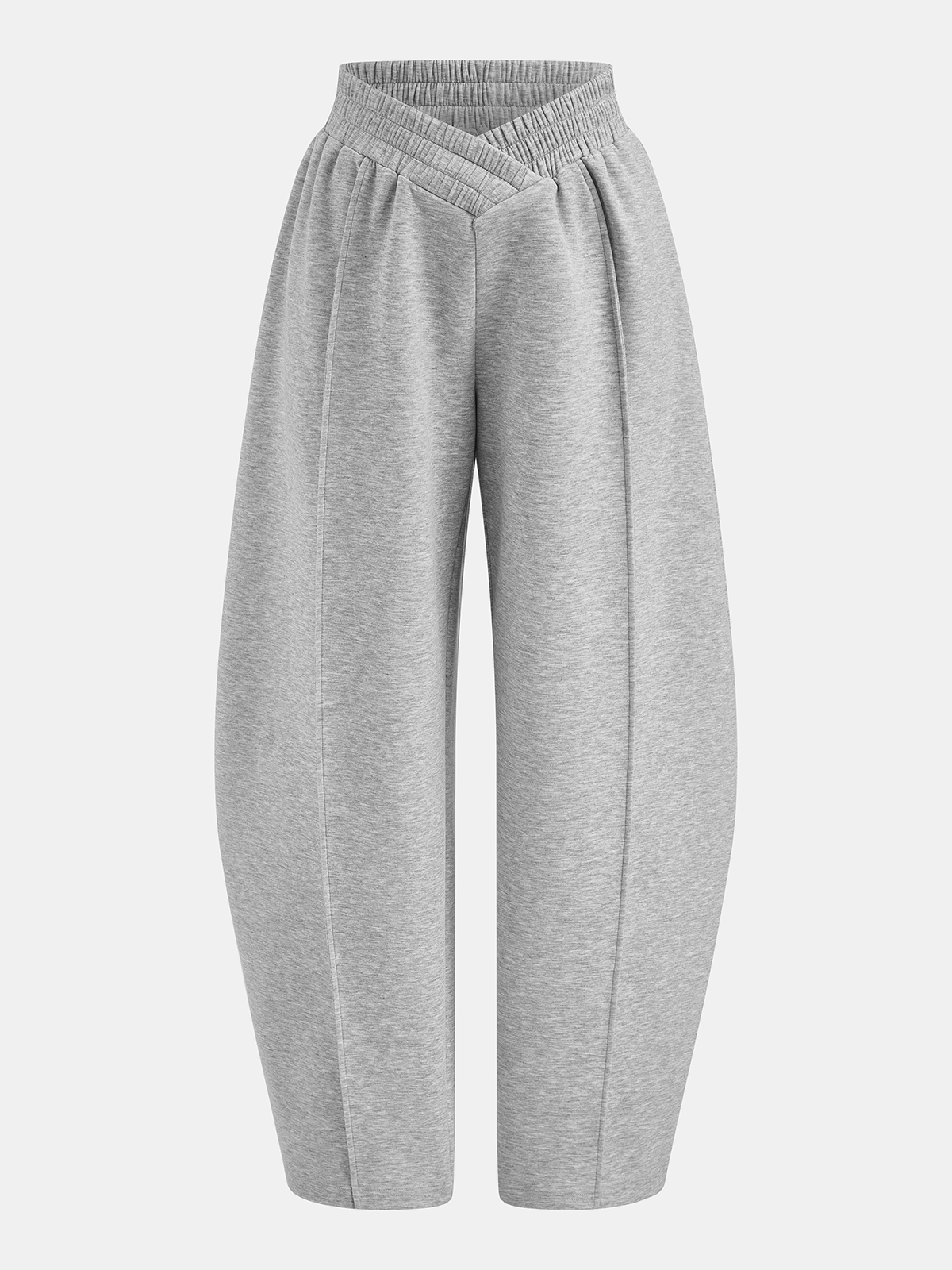 Elastic Crossover Waist Barrel Sweatpants