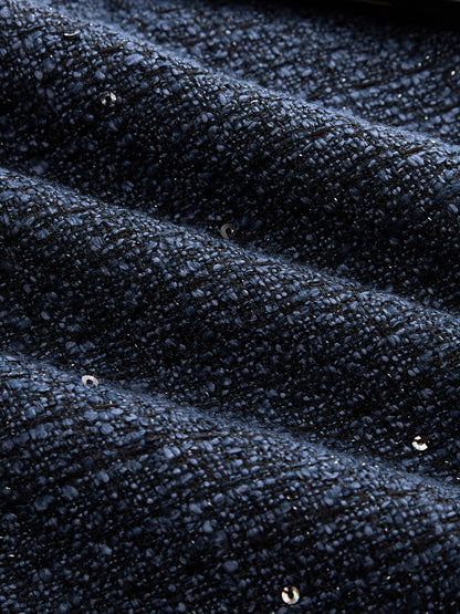 Sparkle Tweed Pleated Skort