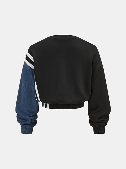 Color Block Casual Two Piece Tracksuit