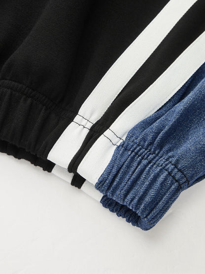 Color Block Casual Two Piece Tracksuit