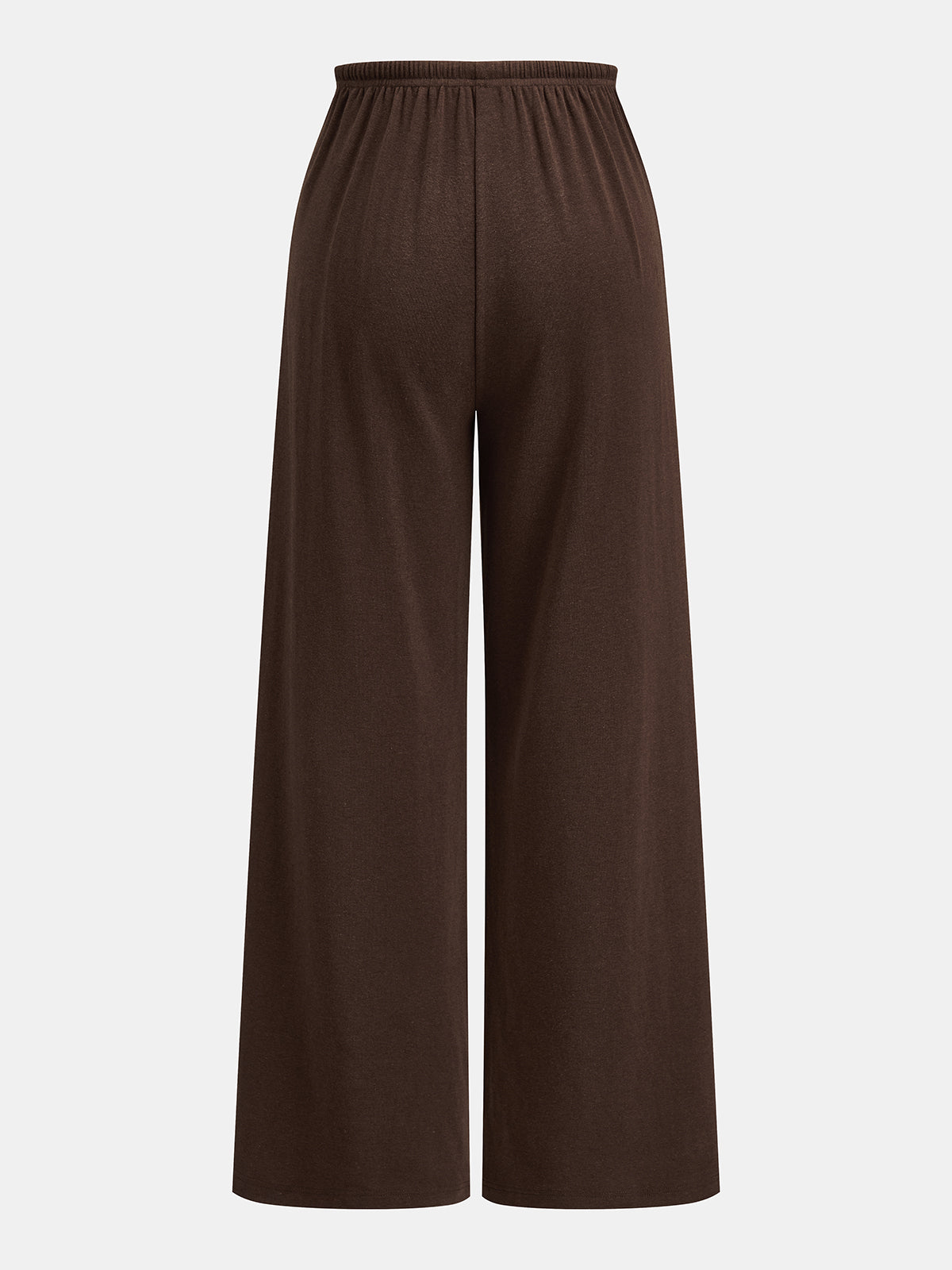 Lace Trim V‑Neck Top & Drawstring Pants Set
