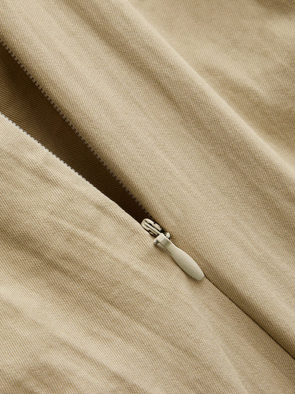 Twist Front Wrap Overlay Wide Leg Pants