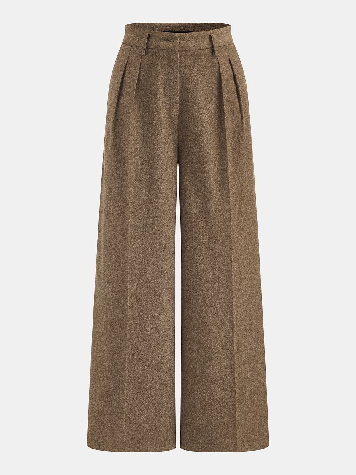 Pleated Tailored Wide‑Leg Pants