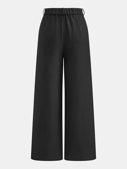 Front Pocket Wide Leg Pants