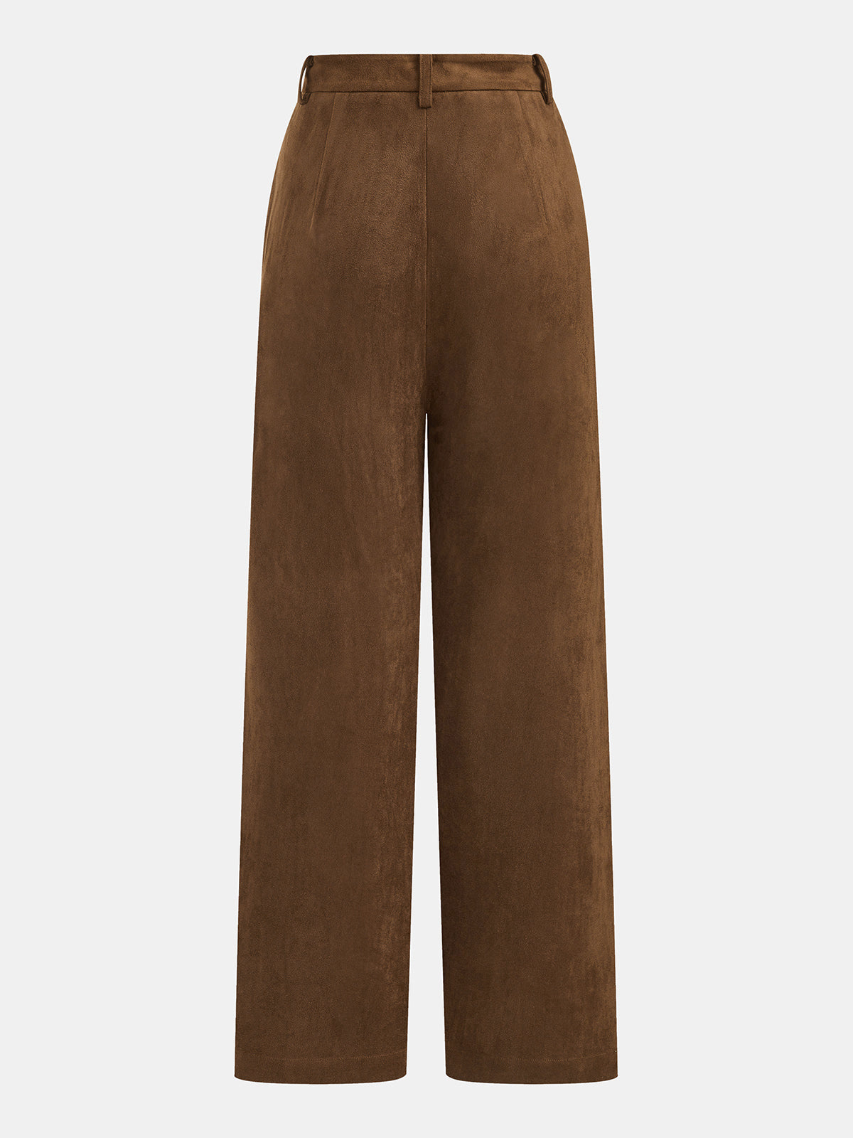 Suede Effect Two‑Piece Pants Set