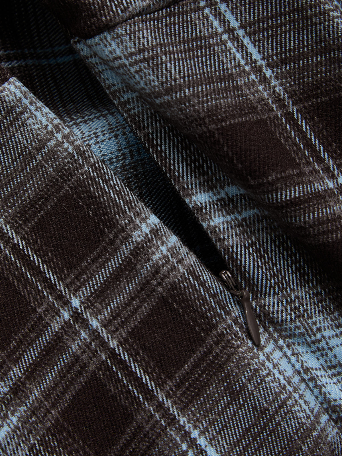 Plaid Asymmetric Handkerchief‑Hem Midi Skirt