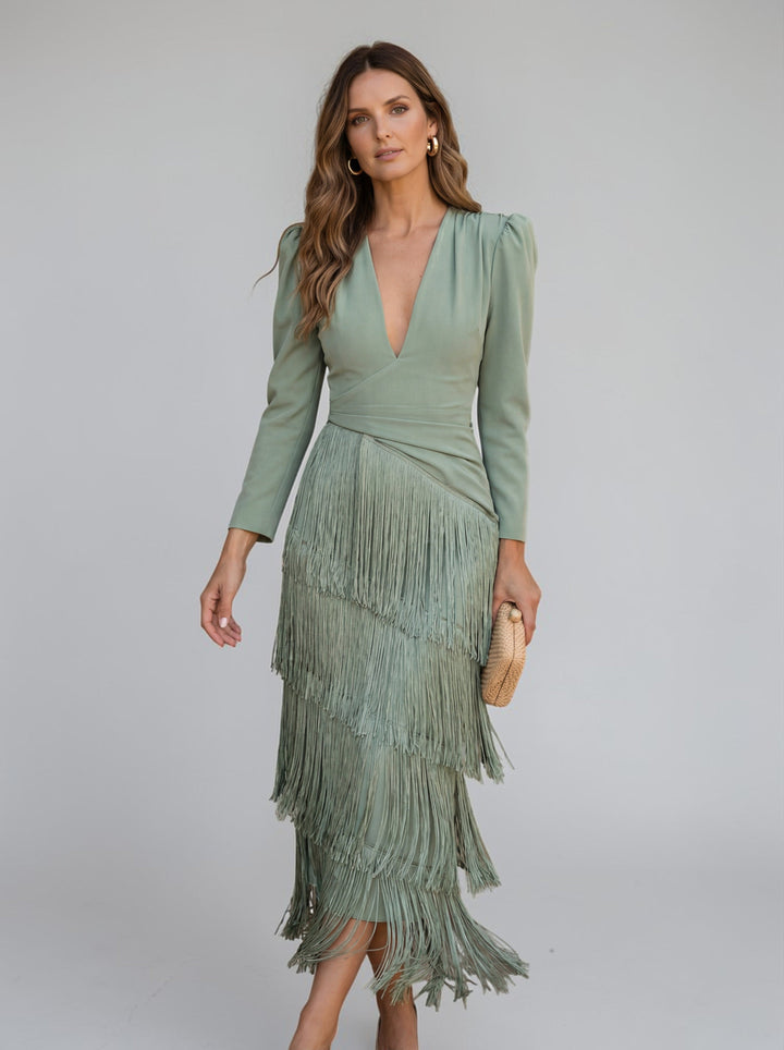 Valerina Fringe Elegance Dress