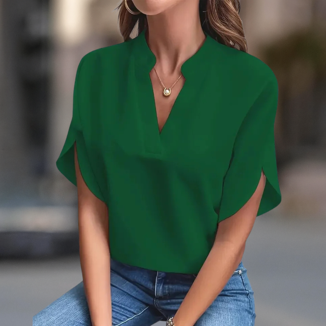 FRANCESCA CLASSIC V-NECK TOP