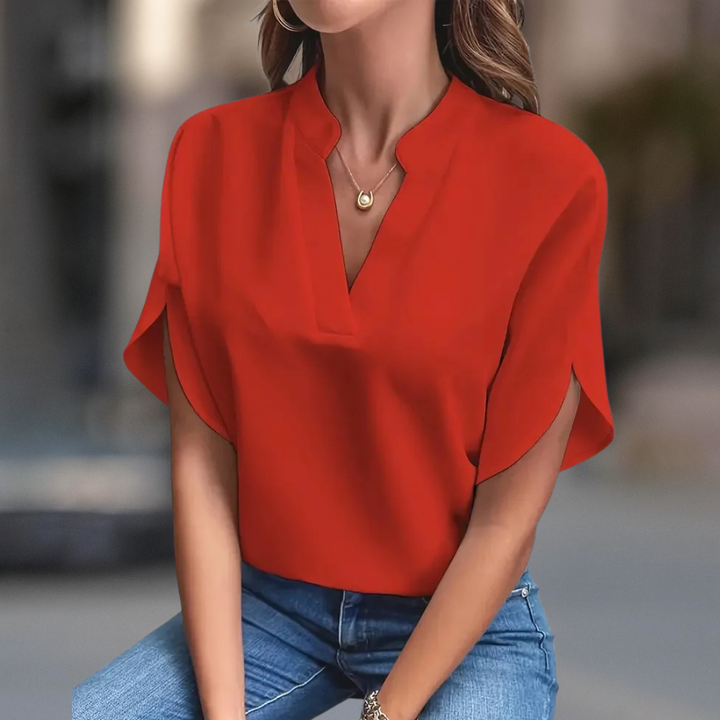 FRANCESCA CLASSIC V-NECK TOP