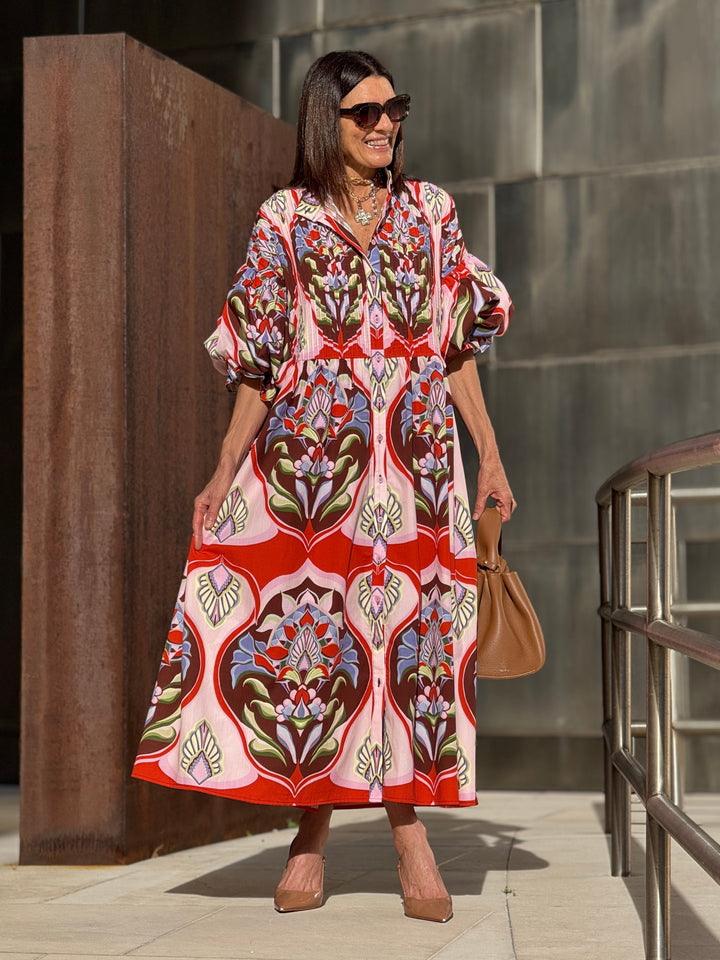 Elira Scarlet Bloom Dress
