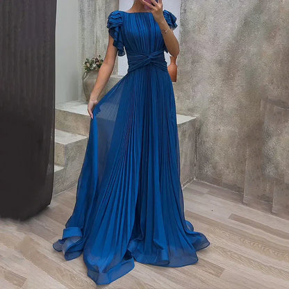 Valerisse Pleated Evening Dress