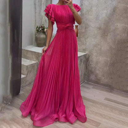 Valerisse Pleated Evening Dress