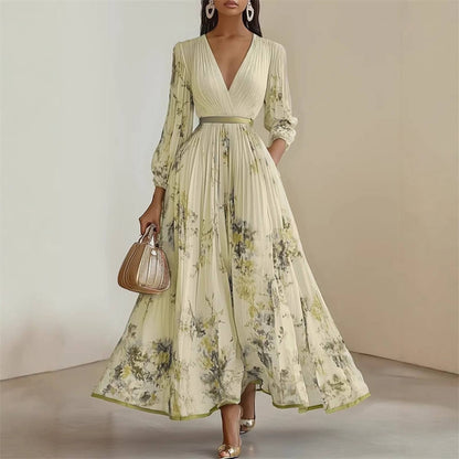 Alessira Long Sleeve Elegance Maxi Dress