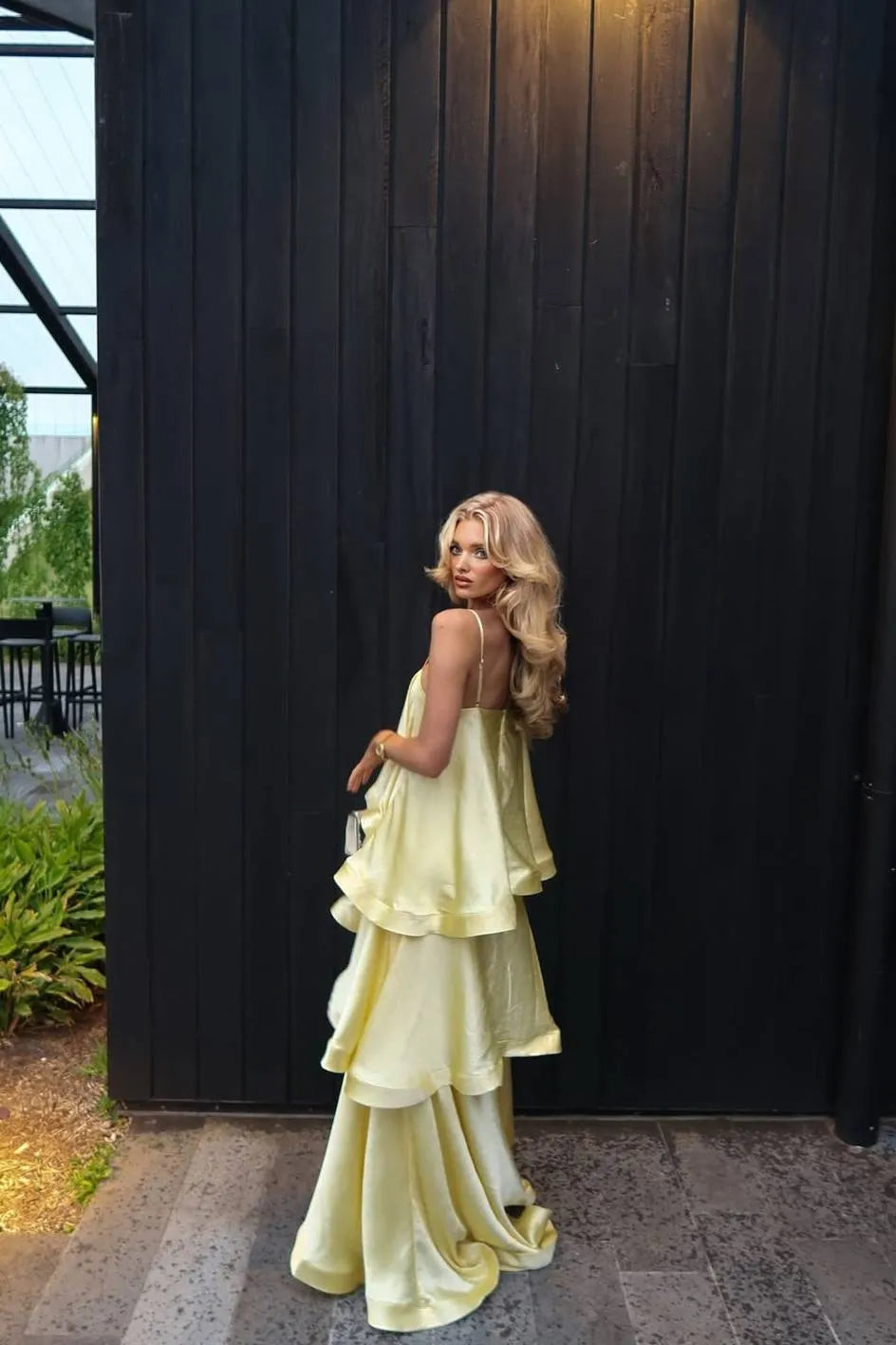 Serelina Ruffle Sling Maxi Dress