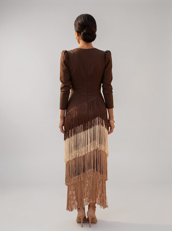 Valerina Fringe Elegance Dress