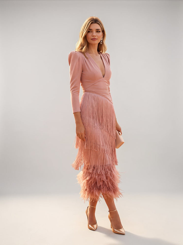 Valerina Fringe Elegance Dress