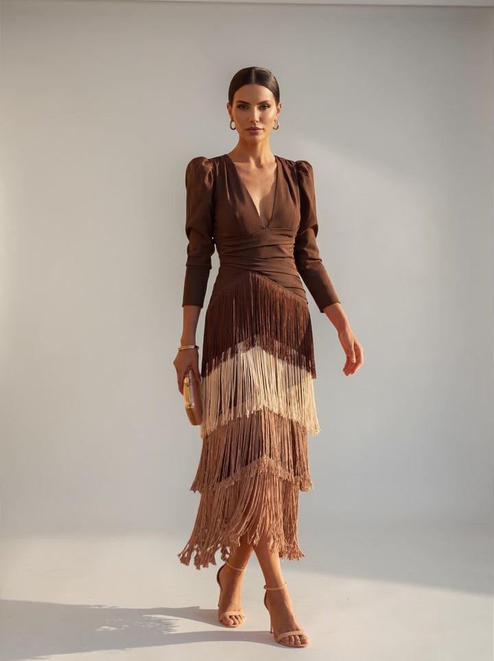 Valerina Fringe Elegance Dress