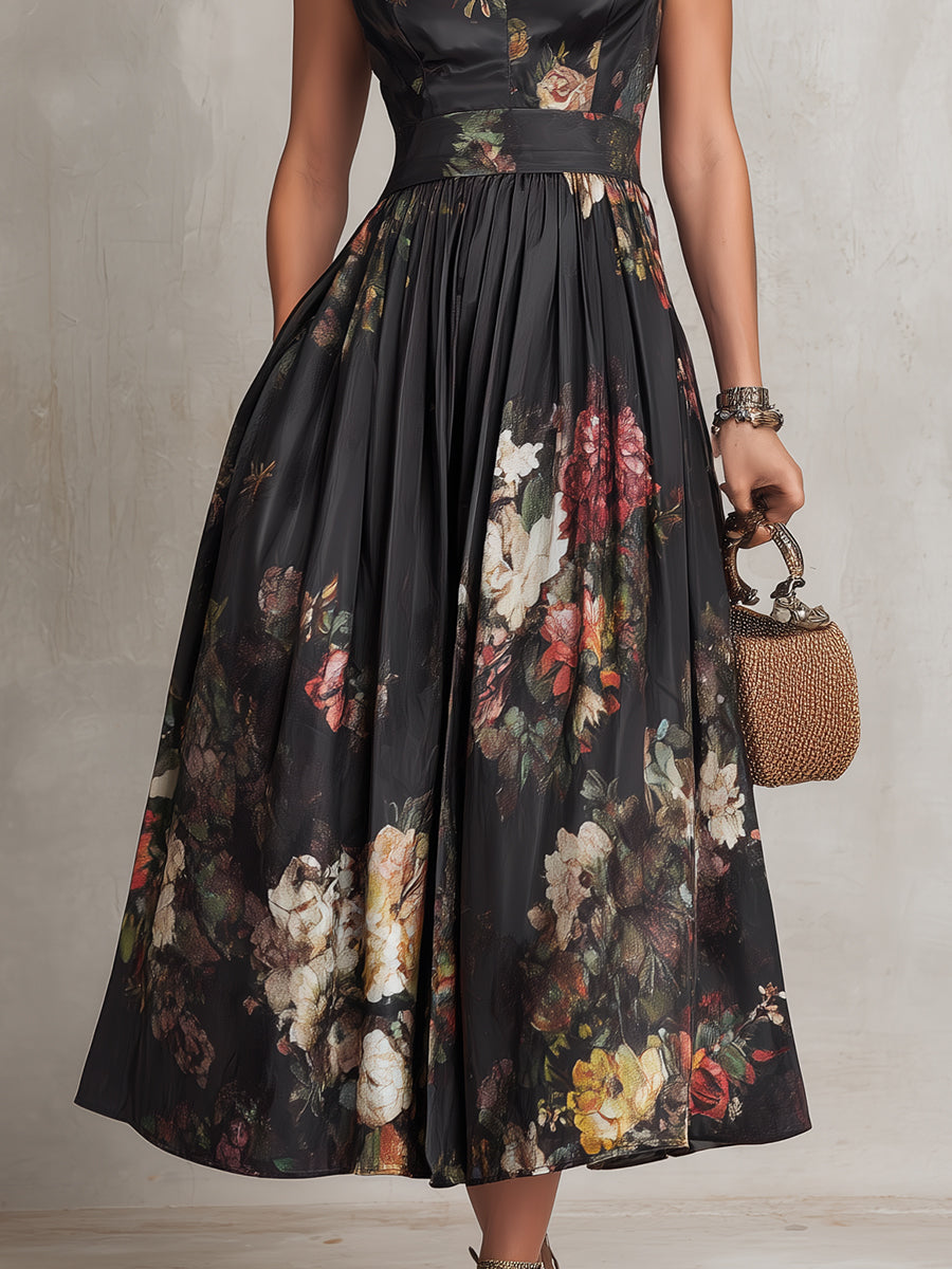 Eloria Elegant Midi Dress
