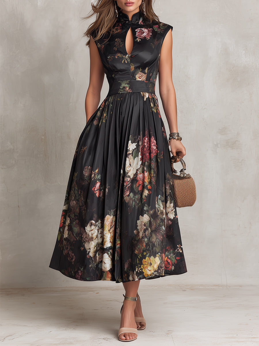 Eloria Elegant Midi Dress