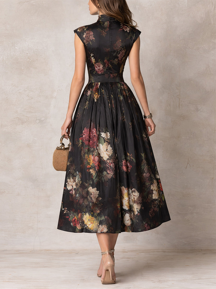 Eloria Elegant Midi Dress