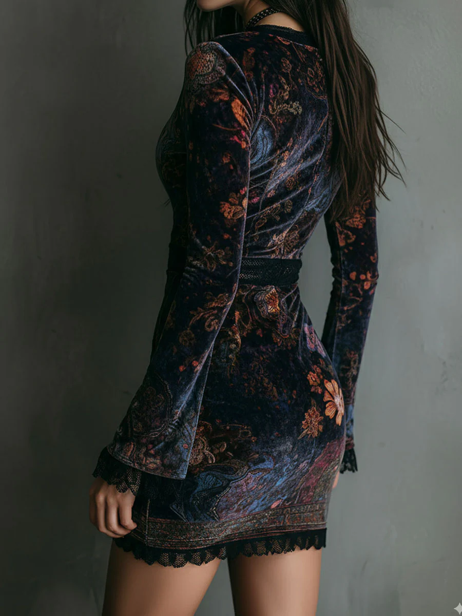 Calista Velvet Mini Dress