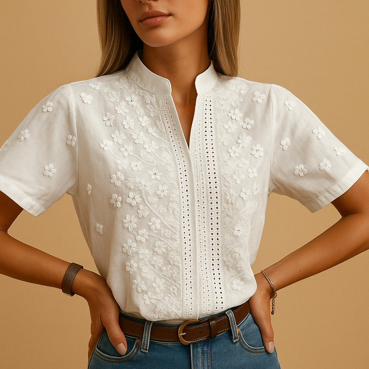 AURELINE TAILORED WHITE TOP