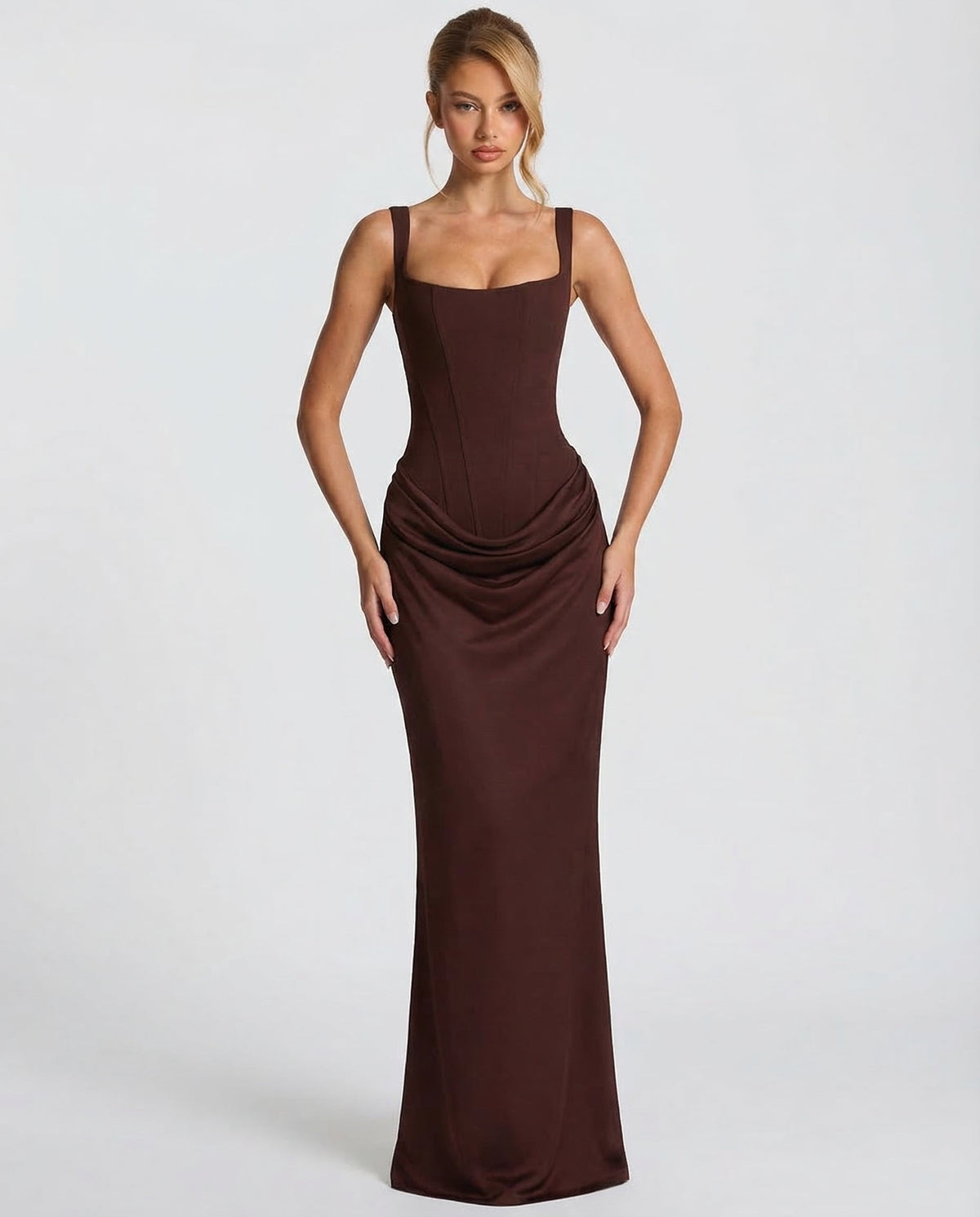 Elira Hourglass Maxi Dress