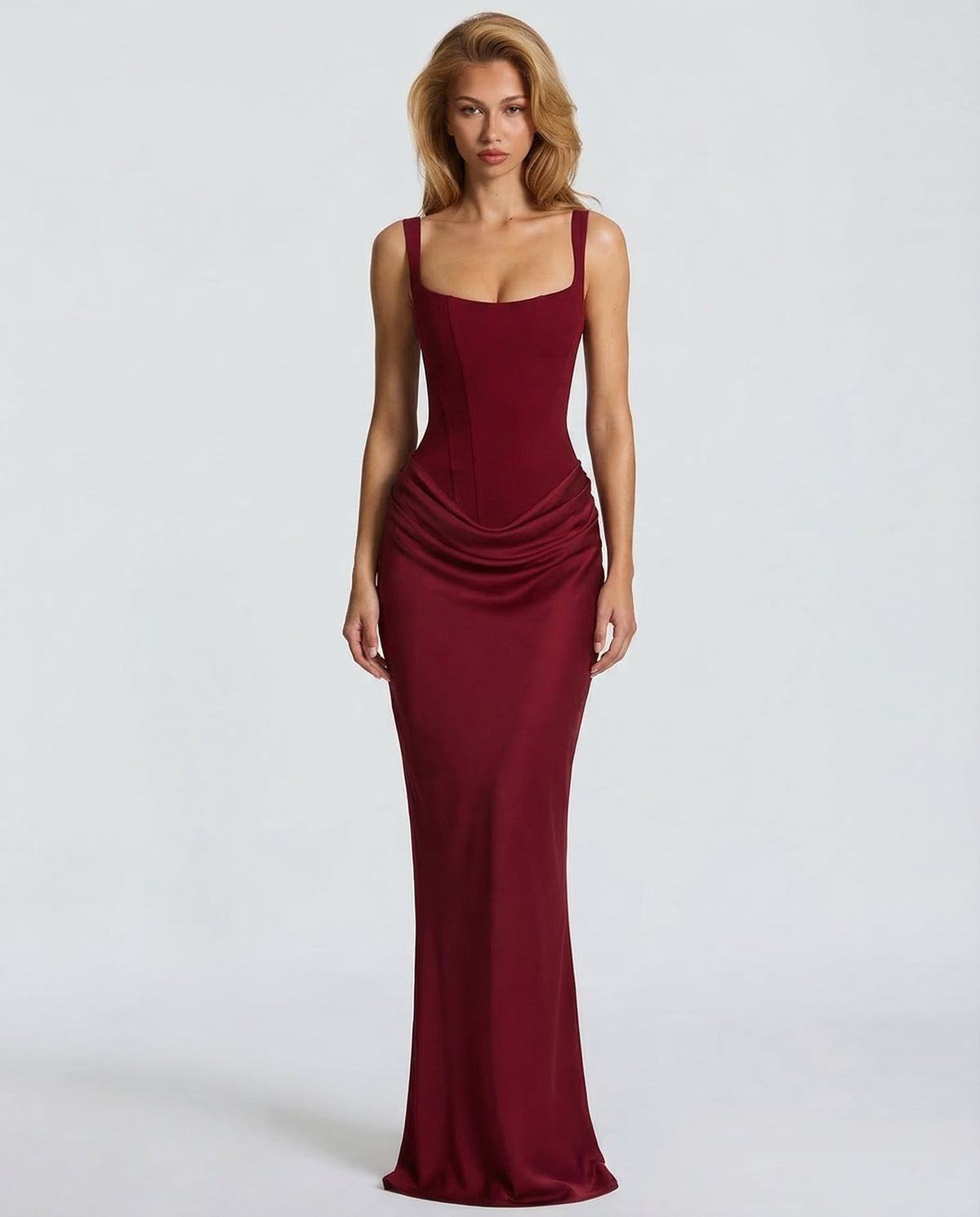 Elira Hourglass Maxi Dress