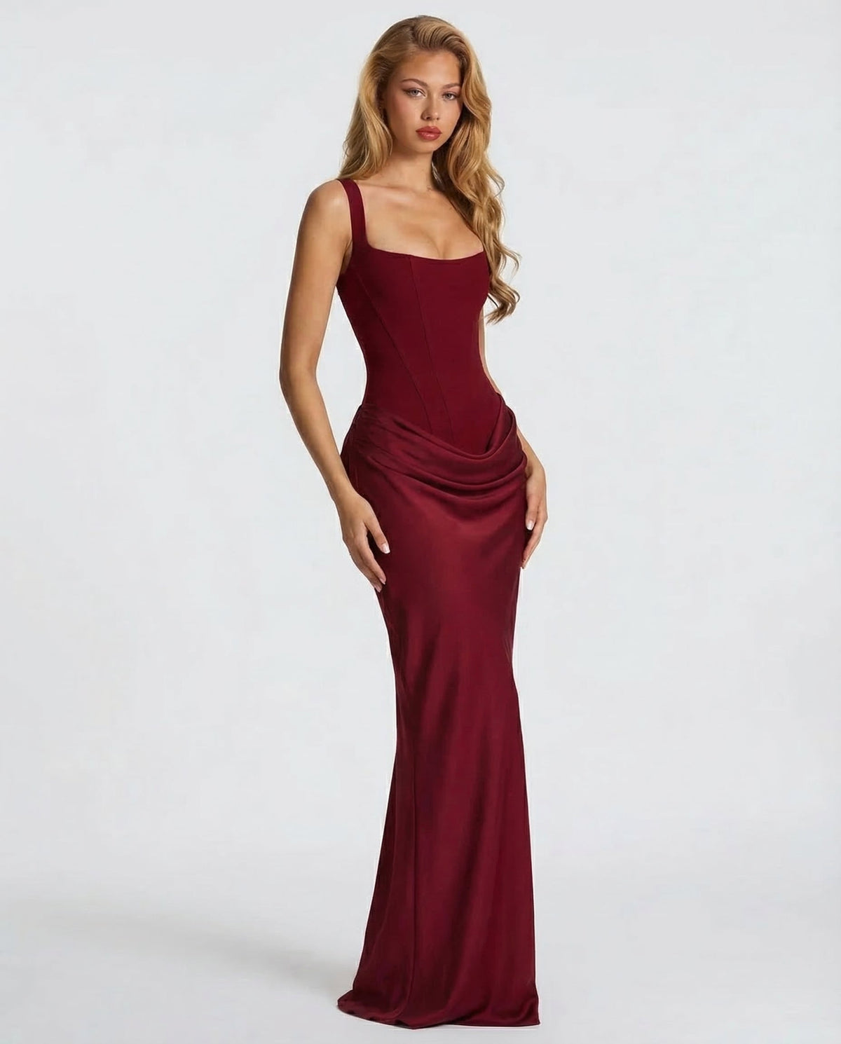 Elira Hourglass Maxi Dress