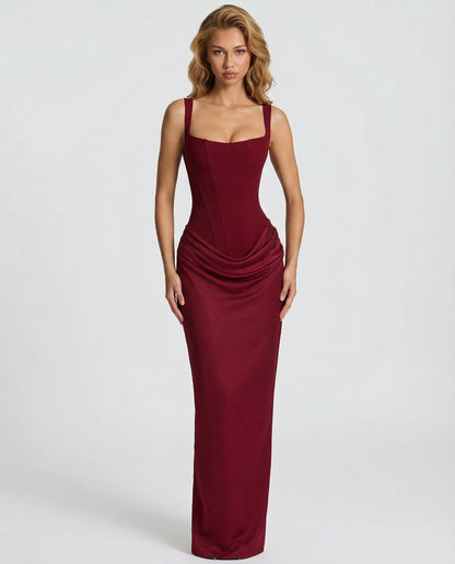 Elira Hourglass Maxi Dress